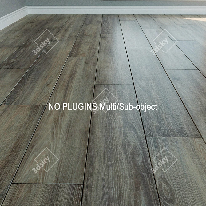 WINEO Laminate LA054LV2: Natural Wood Flooring 3D model image 1