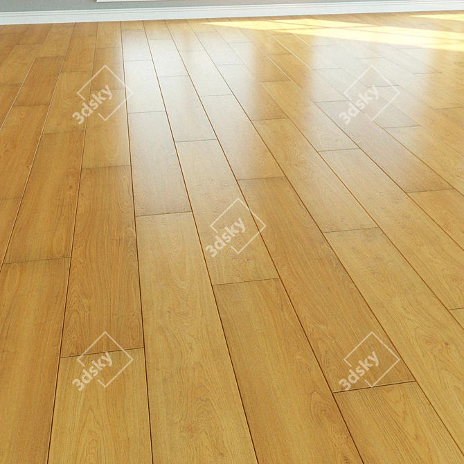 Title: Luxury Parquet Laminate Natural Wood 3D model image 3