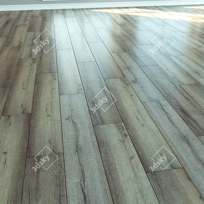 Natural Wood Parquet Laminate 3D model image 3