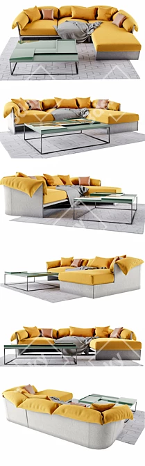 Modern Comfort: Linteloo Highlight Sofa 3D model image 2