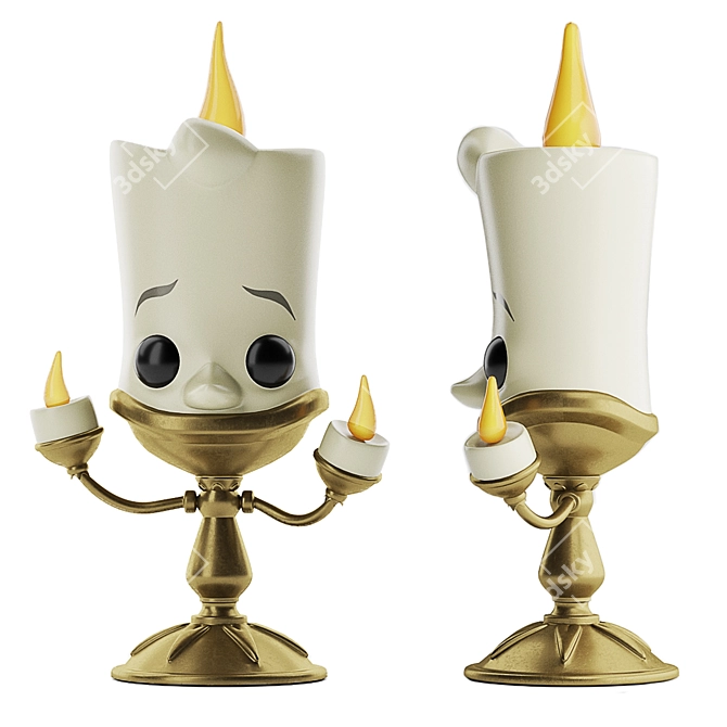 Enchanting Lumiere POP Figure 3D model image 1