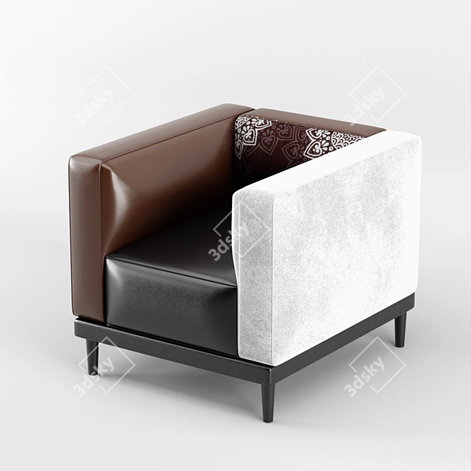 Elegant Dressy Armchair - KareDesign 3D model image 1