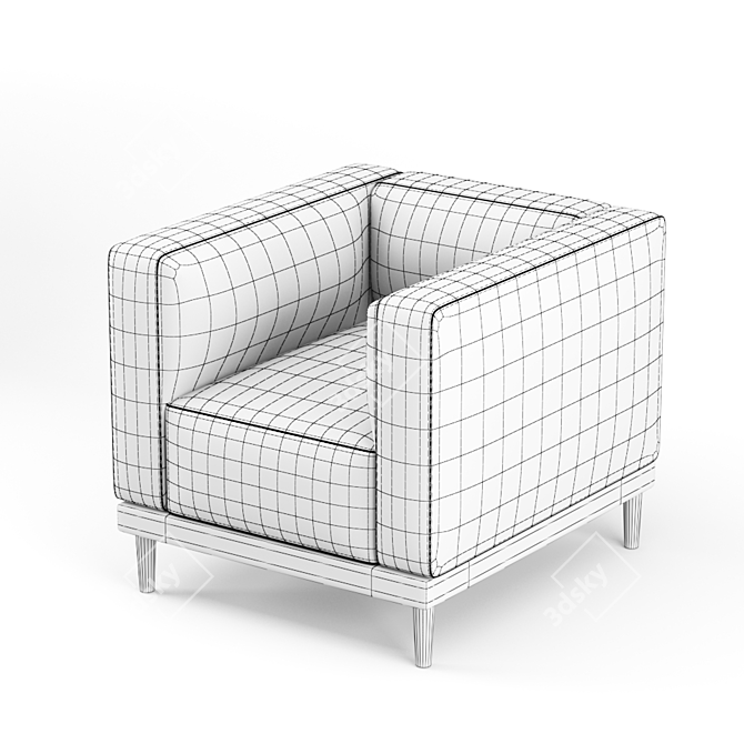 Elegant Dressy Armchair - KareDesign 3D model image 3