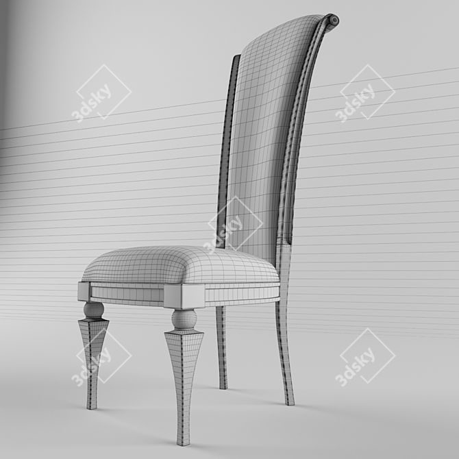 Sleek and Sophisticated Chair: Tropea Leonardo 3D model image 3