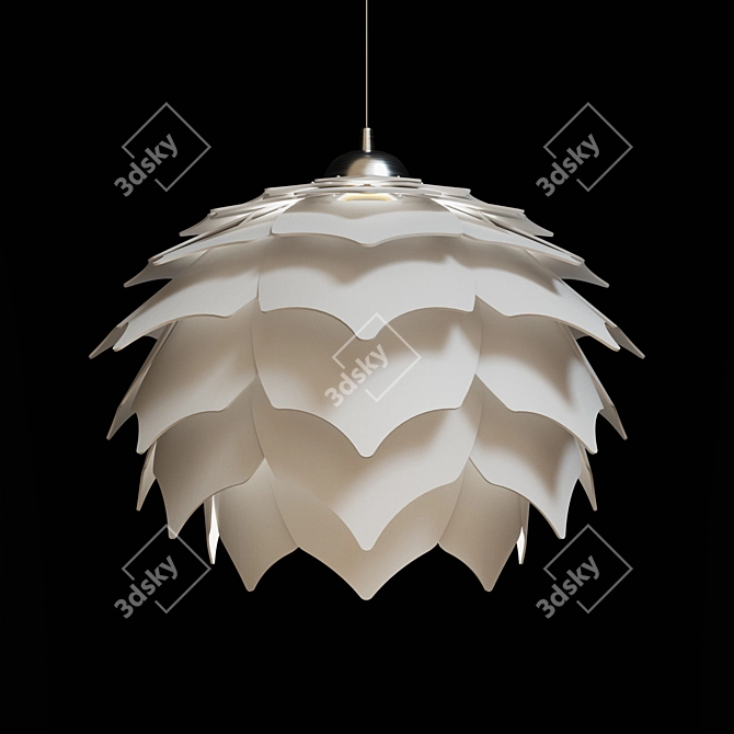 PANGO 2 Wooden Pendant Light 3D model image 2