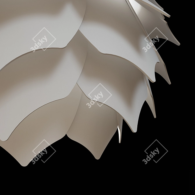 PANGO 2 Wooden Pendant Light 3D model image 3