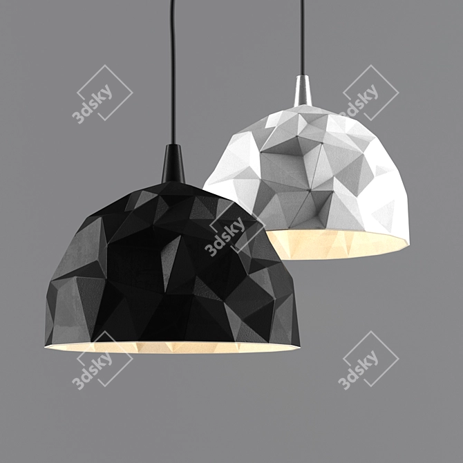 Rock Pendant Lamp 3D model image 1