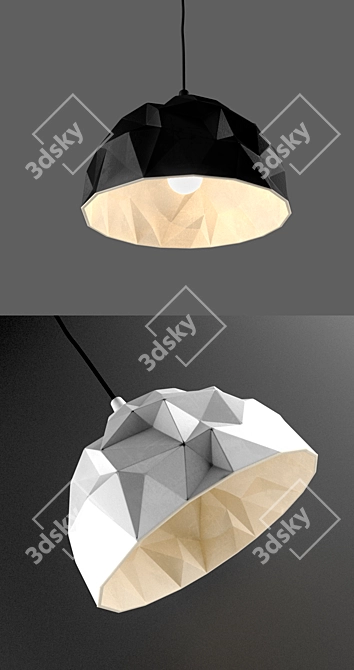 Rock Pendant Lamp 3D model image 2