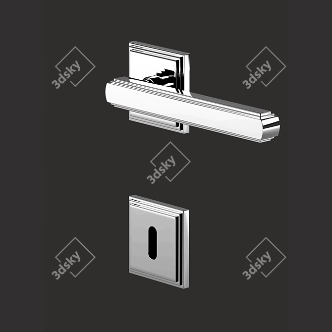 Glamor Door Handle: Linea Cali 3D model image 1