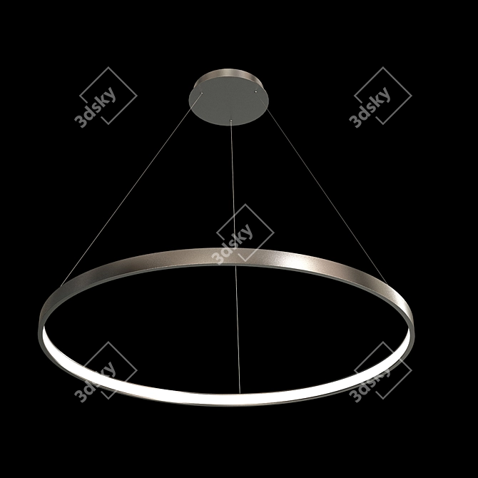 Russian-Made LED Pendant Chandelier 3D model image 1