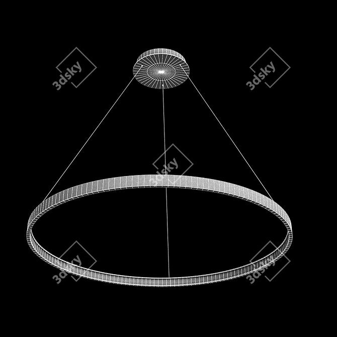 Russian-Made LED Pendant Chandelier 3D model image 2