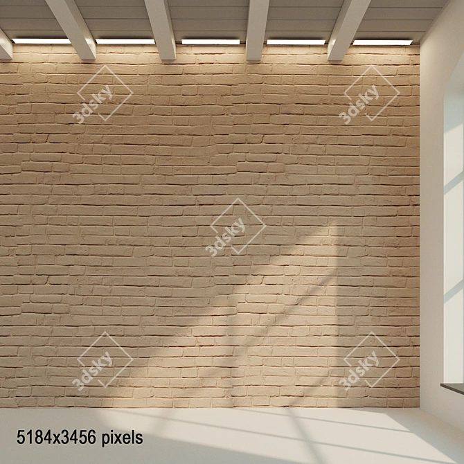 Title: Weathered Clay Brick Wall 3D model image 1