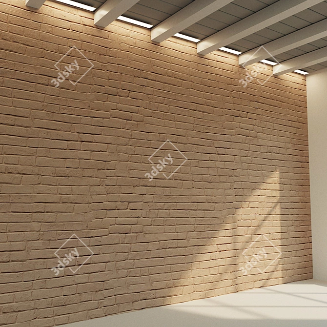 Title: Weathered Clay Brick Wall 3D model image 3