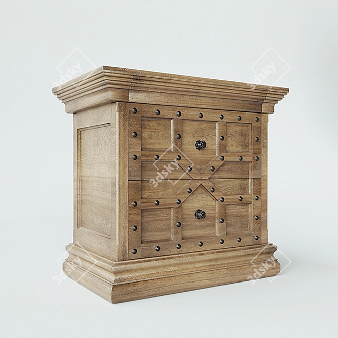 17th C. Castello Restoration Hardware 3D model image 1