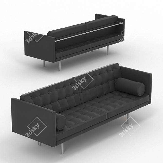 Elegant Classic Sofa: Versatile and Timeless 3D model image 2