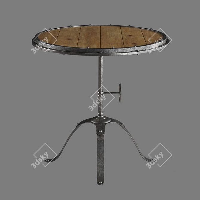 Urban Loft Table: 76x76x75.5cm 3D model image 1