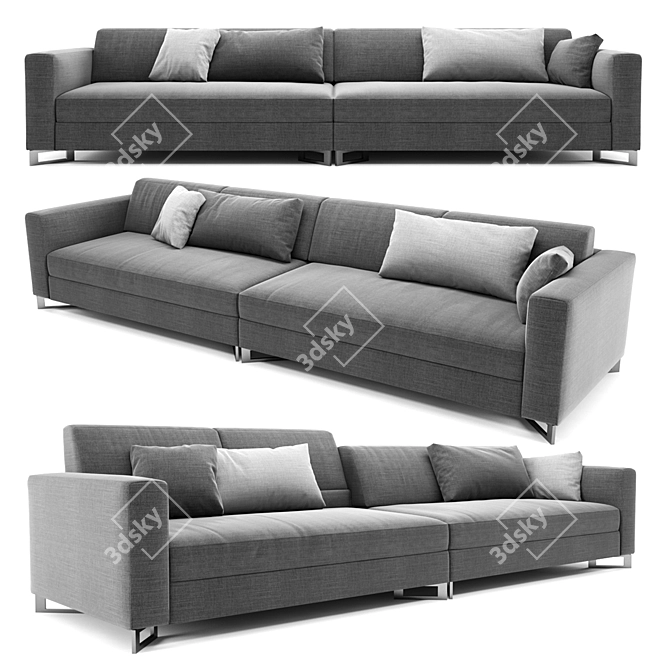 Frigerio Davis Out Sofa: Comfort and Style in One 3D model image 1