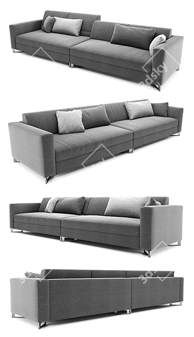 Frigerio Davis Out Sofa: Comfort and Style in One 3D model image 2