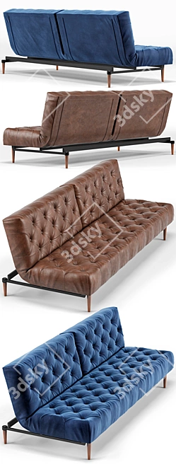 Innovative Old School Sofa 3D model image 2