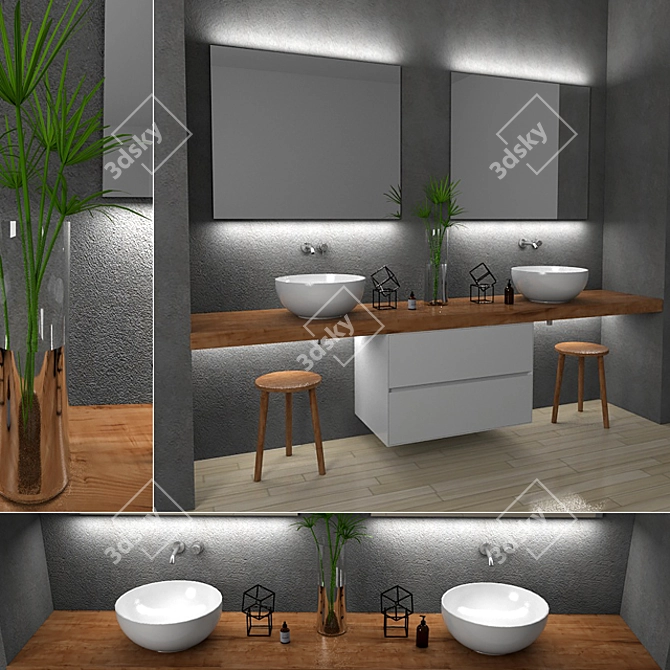 Antonio Lupi 3D Bathroom Furniture 3D model image 1