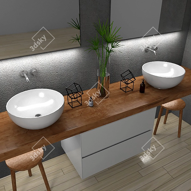 Antonio Lupi 3D Bathroom Furniture 3D model image 2