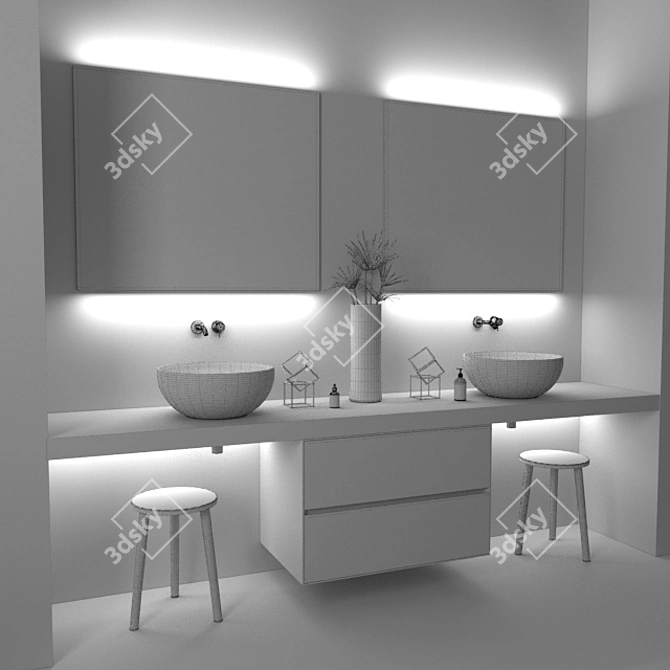 Antonio Lupi 3D Bathroom Furniture 3D model image 3