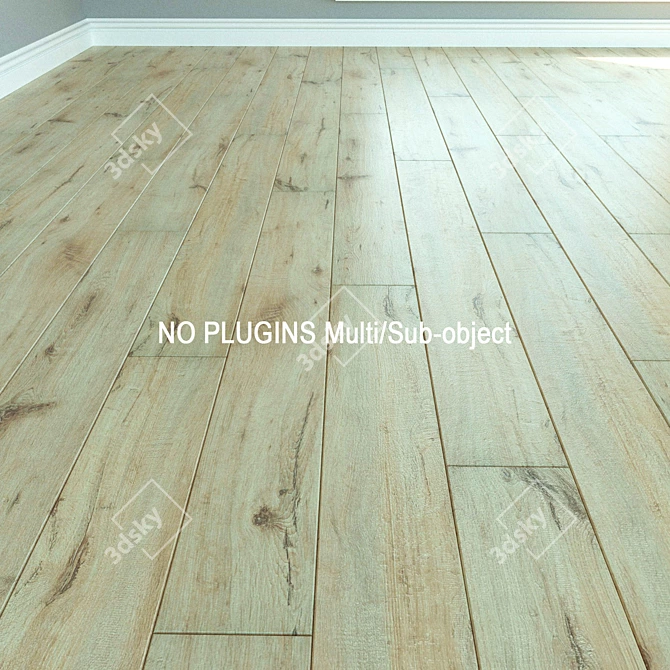 WINEO Laminate Parquet: Natural Wood Flooring 3D model image 1