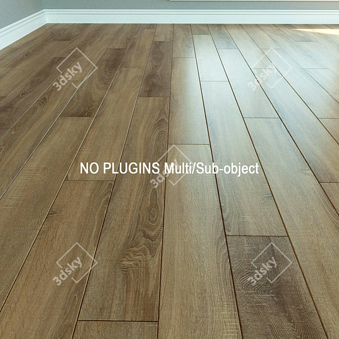 WINEO Laminate Floors: Natural Wood Parquet 3D model image 1