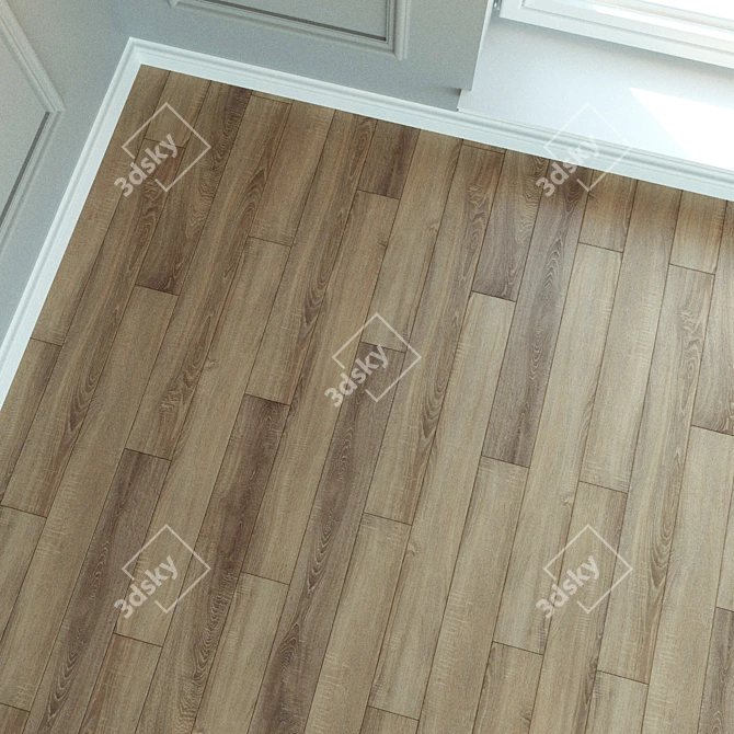 WINEO Laminate Floors: Natural Wood Parquet 3D model image 2