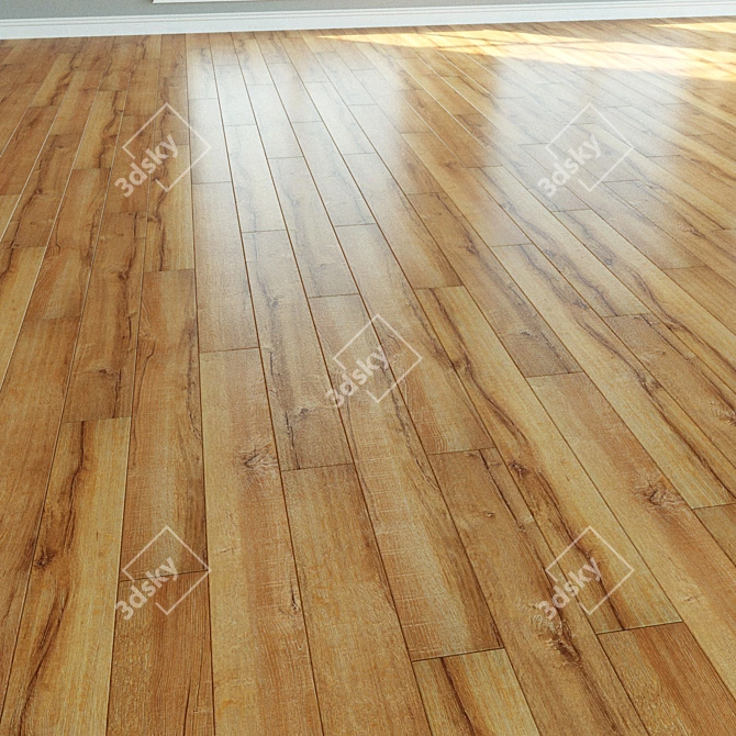 WINEO Laminate Flooring: Natural Wood, Parquet Design 3D model image 3