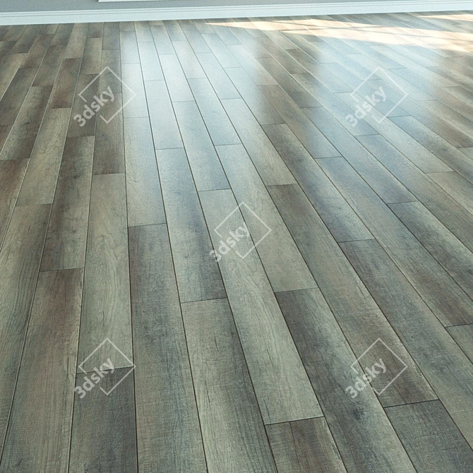  Natural Wood Laminate Parquet 3D model image 3