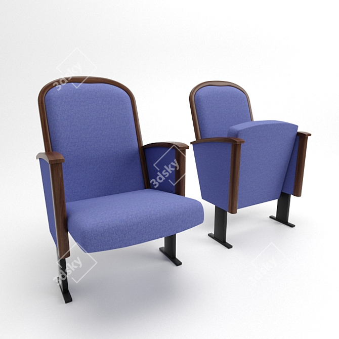 Classic Style Theater Chair 3D model image 1