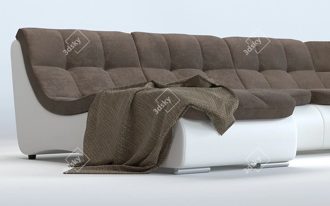 Modular Montrell Sofa: Versatile Design, Customizable Colors 3D model image 3