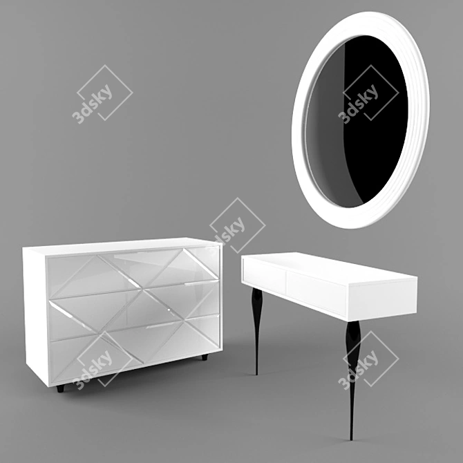 Cloud Chest & Dressing Table by Ogogo-obstanovochka 3D model image 1