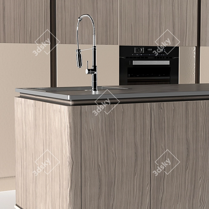 ANova Iton Modern Kitchen 3D model image 2