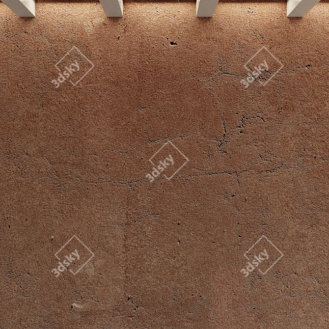 Seamless Decorative Plaster Kit 3D model image 3