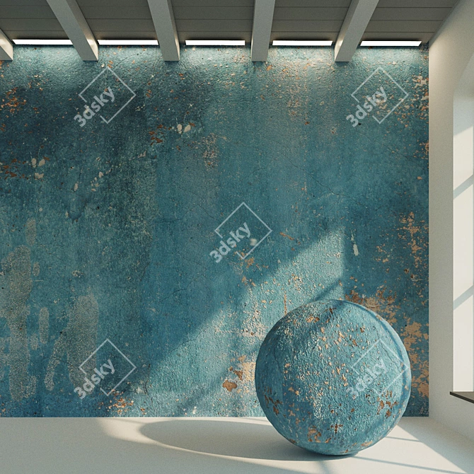 Vintage Plaster Texture for Walls 3D model image 1