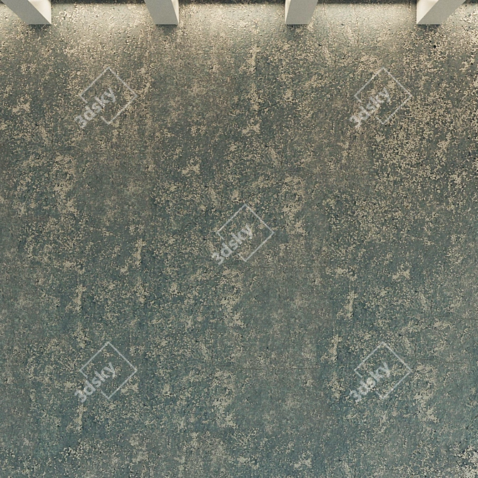 Decorative Plaster Material with Seamless Texture 3D model image 3