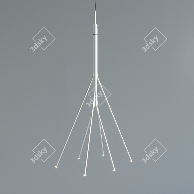 Elegant Treelight Pendant 3D model image 3