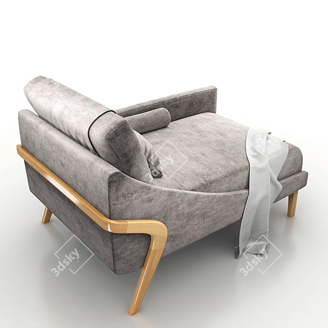 Modern Chaise Frame: Masotti ZM.110 3D model image 2