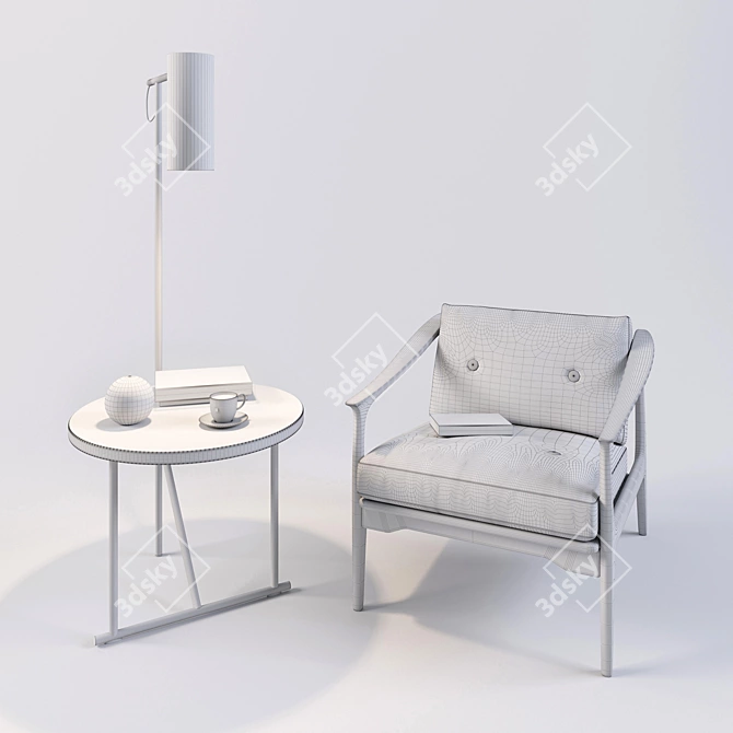 Dale Italia T-101 Chair: Stylish and Versatile 3D model image 3