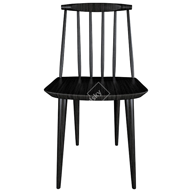 HAY J77 Chair: Stylish Comfort & Stability 3D model image 1