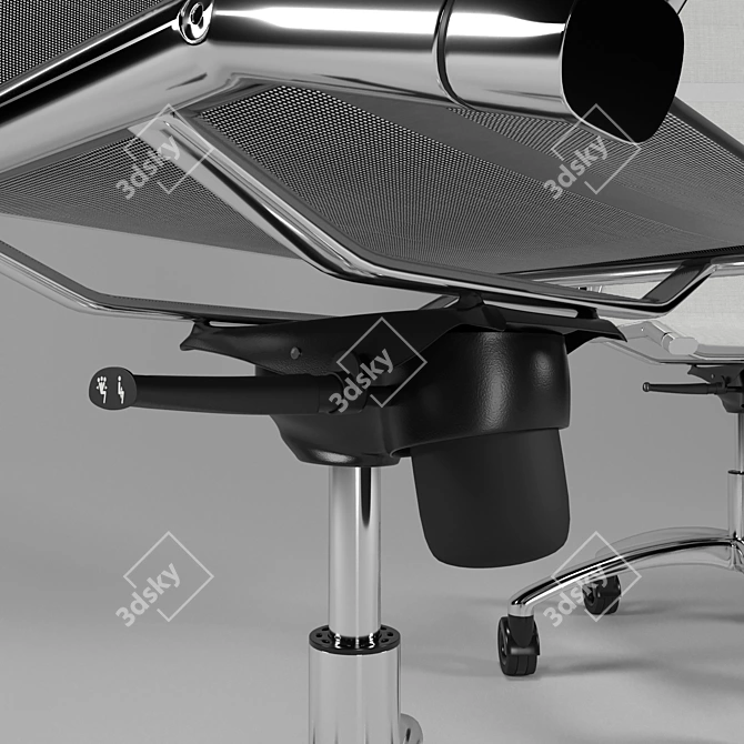 Sleek Executive Ice Chair 3D model image 2