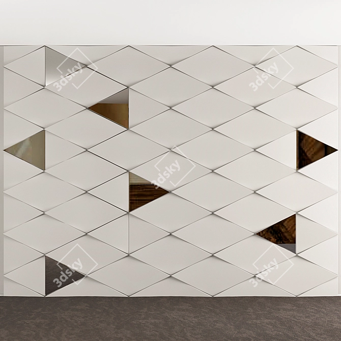 Modern Wall Panel: Stylish & Functional 3D model image 1