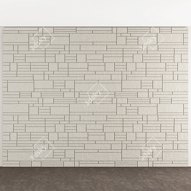 Elegant Wall Panel: Transform Your Space 3D model image 1