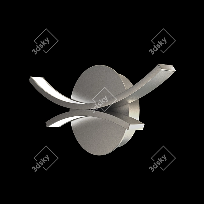 Russian-Made Dual-Beam LED Sconce 3D model image 1