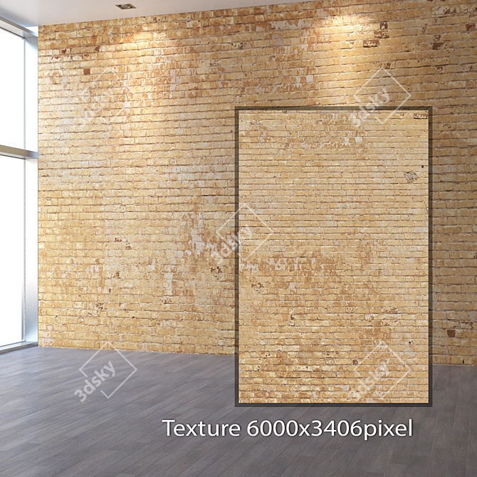 Seamless 4K Brick Texture 3D model image 2