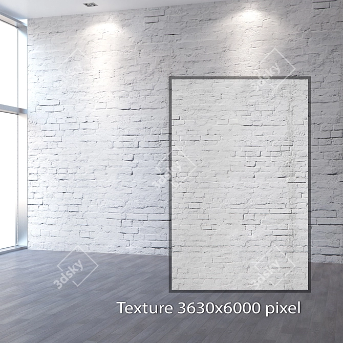 Seamless 4K Brick Texture 3D model image 2