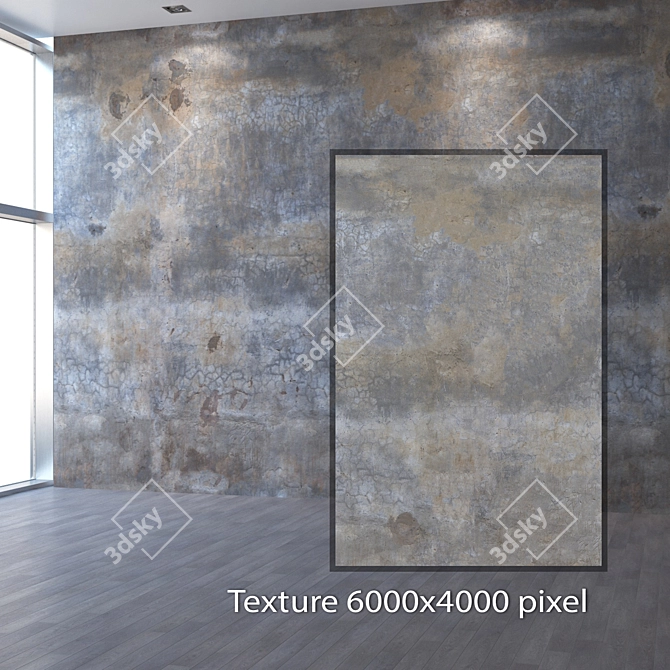 Concrete Wall Texture 4K  Seamless Design 3D model image 2