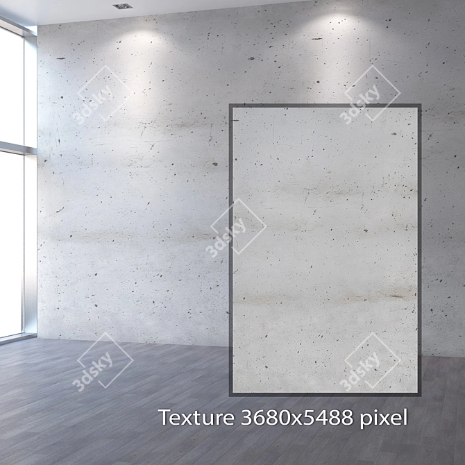 Seamless Concrete Texture: 4K Resolution 3D model image 2